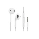 Fülhallgató vezetékes Apple iPhone 6s (3.5 mm jack, felvevő gomb, hangerő szabályzó) fehér stereo headset (MD827ZM/B / MNHF2ZM/A kompatibilis)